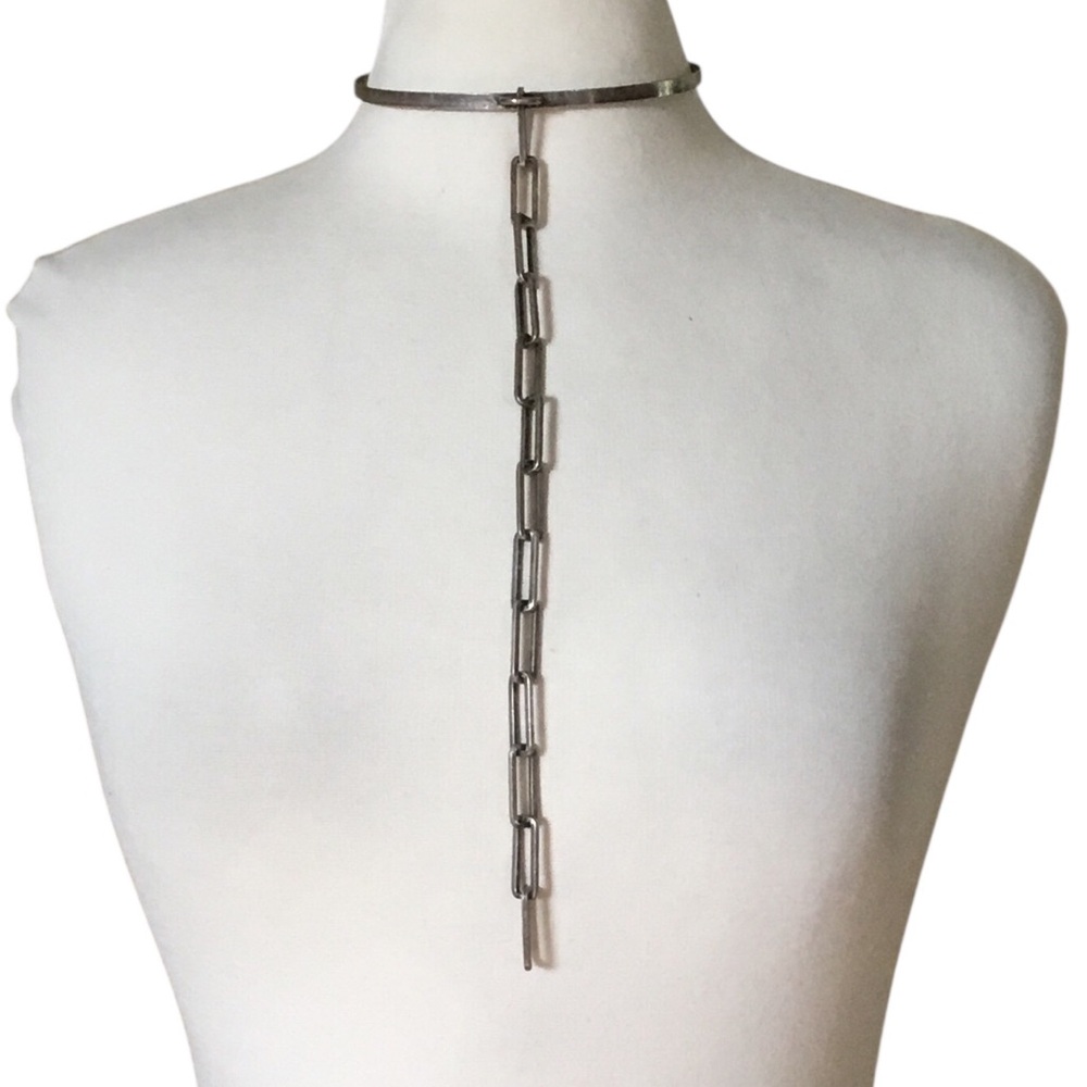 DANNIJO Paper Clip Statement Choker Link Necklace